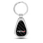 GMC AT4 Real Black Carbon Fiber Chrome Metal Teardrop Key Chain