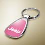 Jeep Pink Tear Drop Key Chain