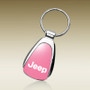 Jeep Pink Tear Drop Key Chain