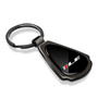 Chevrolet Camaro 1LE Black Dome Gunmetal Black Metal Teardrop Key Chain