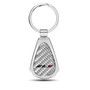 Chevrolet Camaro ZL1 Real Silver Dome Carbon Fiber Chrome Metal Teardrop Key Chain