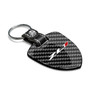 Chevrolet Camaro ZL1 Real Black Carbon Fiber Large Shield-Style Key Chain