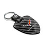Chevrolet Corvette C7 Real Black Carbon Fiber Large Shield-Style Key Chain