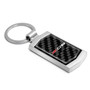 Chevrolet Corvette C7 Z06 Real Black Carbon Fiber Chrome Metal Case Key Chain