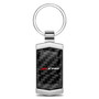 Chevrolet Corvette C8 Z06 Real Black Carbon Fiber Chrome Metal Case Key Chain