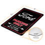Ford Logo 12" x 9" Parking Only Sign in Black Glassy Aluminum