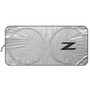 Nissan 350Z Z Logo Universal Fit One-Piece Easy Folding Silver Reflective Fabric Windshield Sun Shade (size: 64"x 32")