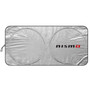 Nissan NISMO Universal Fit One-Piece Easy Folding Silver Reflective Fabric Windshield Sun Shade (size: 64"x 32")