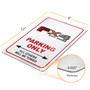 Ford F-150 FX4 Off Road 12" x 9" Parking Only Sign in White Glassy Aluminum