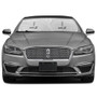 Lincoln MKZ Universal Fit One-Piece Easy Folding Silver Reflective Fabric Windshield Sun Shade (size: 64"x 32")