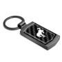 Ford New Bronco Real Black Carbon Fiber Gunmetal Metal Case Key Chain