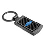 Ford Logo Real Black Carbon Fiber Gunmetal Metal Case Key Chain