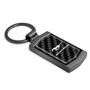 Ford Mustang Real Black Carbon Fiber Gunmetal Metal Case Key Chain