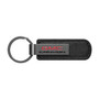GMC Canyon Black Chrome Metal Plate Black PU Leather Key Chain