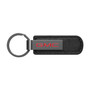 GMC in Red Black Chrome Metal Plate Black PU Leather Key Chain