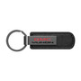 GMC Yukon Black Chrome Metal Plate Black PU Leather Key Chain