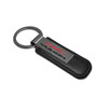 GMC Yukon Black Chrome Metal Plate Black PU Leather Key Chain