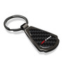 Chevrolet Corvette C8 Z06 Real Black Carbon Fiber Gunmetal Black Teardrop Key Chain