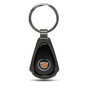 Cadillac Logo Black Dome Gunmetal Black Metal Teardrop Key Chain