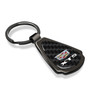 Cadillac XT5 Real Black Carbon Fiber Gunmetal Black Teardrop Key Chain