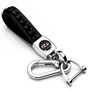 Chevrolet Camaro ZL1-1LE Braided Rope Style Genuine Black Leather Key Chain
