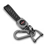 Chevrolet Camaro SS Real Black Carbon Fiber Strap Gunmetal Black Hook Key Chain