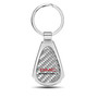 GMC Denali Real Silver Dome Carbon Fiber Chrome Metal Teardrop Key Chain