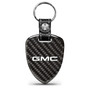 GMC Real Black Carbon Fiber Large Shield-Style Key Chain