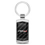 GMC AT4 Real Black Carbon Fiber Chrome Metal Case Key Chain