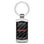 GMC in Red Real Black Carbon Fiber Chrome Metal Case Key Chain