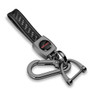 GMC in Red Real Black Carbon Fiber Strap Gunmetal Black Hook Key Chain