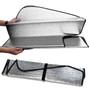 Dodge SRT Logo Universal Fit Enforced Stand-Up Auto Windshield Sun Shade at Standard Size 54"x 27.5"