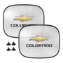 Chevrolet Colorado Logo Car Side Window Mesh Sun Shades for Baby Children UV Protection, 2 Pack