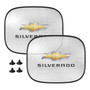 Chevrolet Silverado Logo Car Side Window Mesh Sun Shades for Baby Children UV Protection, 2 Pack