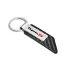 Acura Type-S Logo Carbon Fiber Texture Strap Silver Metal Bar UV Printed Logo Key Chain