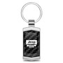 Jeep Grill Real Black Carbon Fiber Chrome Metal Case Key Chain