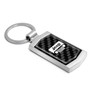 Jeep Grill Real Black Carbon Fiber Chrome Metal Case Key Chain