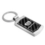 Jeep Wrangler Real Black Carbon Fiber Chrome Metal Case Key Chain