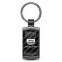 Jeep Rubicon Wrangler Real Black Carbon Fiber Gunmetal Black Metal Case Key Chain