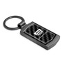 Jeep Rubicon Wrangler Real Black Carbon Fiber Gunmetal Black Metal Case Key Chain