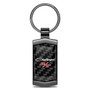 Dodge Challenger R/T Classic Real Black Carbon Fiber Gunmetal Black Metal Case Key Chain