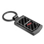 Dodge Charger R/T Classic Real Black Carbon Fiber Gunmetal Black Metal Case Key Chain