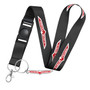 Jeep Trailhawk Full-Color Die-Cut Metal Key Chain with Printed Logo Black Lanyard Strap