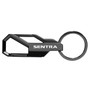 Nissan Sentra Gunmetal Black Carabiner-style Snap Hook Metal Key Chain