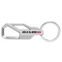 Nissan NISMO Silver Carabiner-style Snap Hook Metal Key Chain