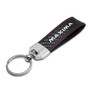 Nissan Maxima Real Black Carbon Fiber Loop Strap Key Chain with Red Stitching
