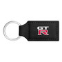 for Nissan GT-R Logo Rectangular Black Leatherette Key Chain