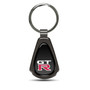 Nissan GT-R Logo Black Dome Gunmetal Black Metal Teardrop Key Chain