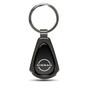 Nissan Name Black Dome Gunmetal Black Metal Teardrop Key Chain