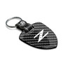 Nissan 350Z Z Logo Real Black Carbon Fiber Large Shield-Style Key Chain